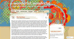 Desktop Screenshot of owonderfulwonderful.com