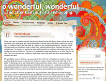 Tablet Screenshot of owonderfulwonderful.com